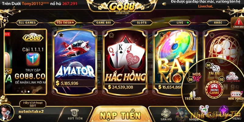 Kho trò chơi GO88 tiên tiến Kho trò chơi GO88 tiên tiến
